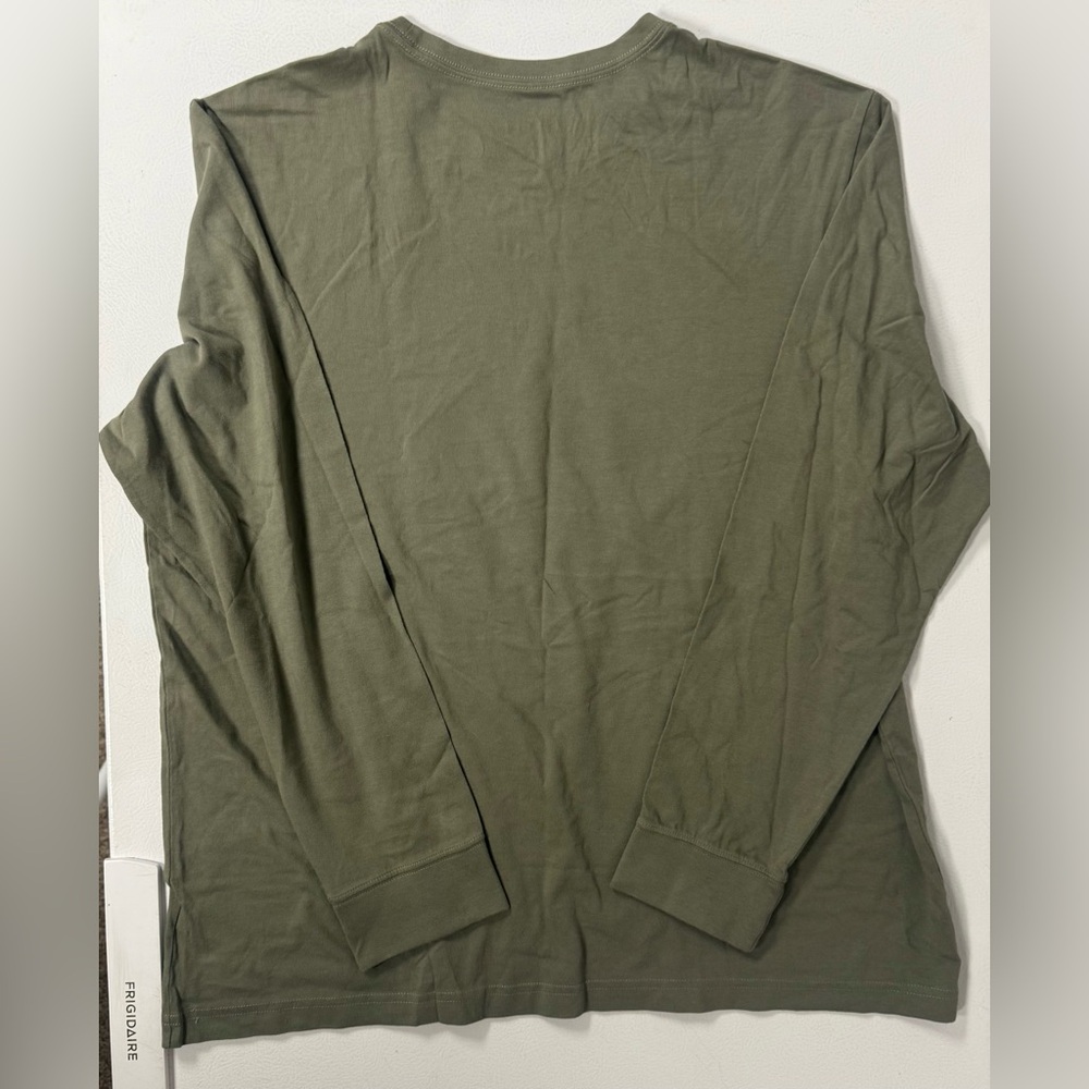 Life Is Good Long Sleeve Crusher T-Shirt Happy Fall Yall Green Leaves Dog Men XL - Picture 9 of 9